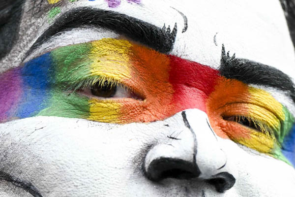 Photographie lors de la pride en Belgique